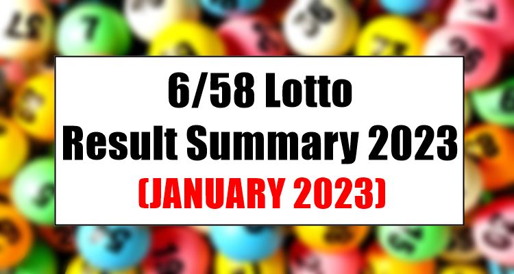 Lotto Result Summary For The Month Of January Pcso Lotto Result