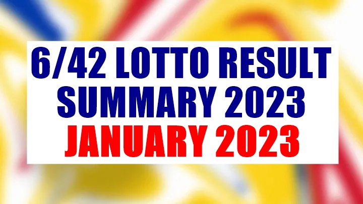 6/42 Lotto Result Summary 2023 For The Month Of January - PCSO Lotto Result